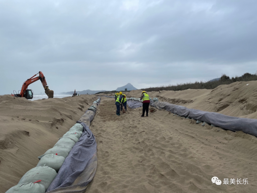 福州滨海新城下沙海滩修复与养护工程二期进展顺利 福州滨海新城下沙海滩修复与养护工程二期进展顺利