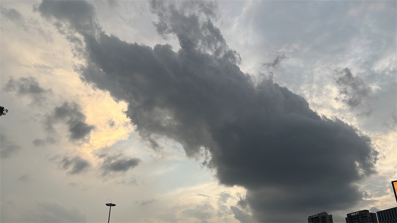福州市东二环泰禾广场天空云层实拍。东南网记者 周霞.jpg