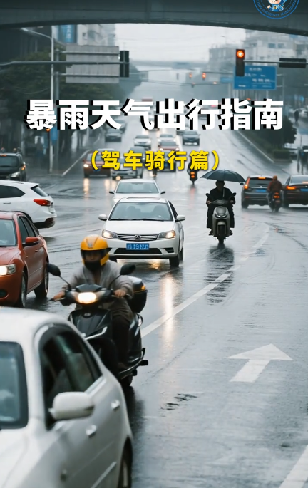 【应急科普】暴雨出行指南（驾车骑行篇）