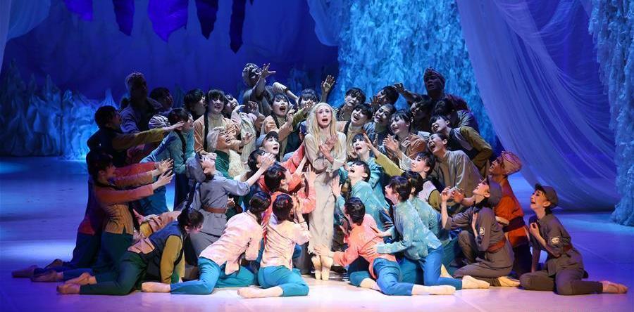 #(新华视界)(3)山东青岛:日本松山芭蕾舞团演绎经典《白毛女》