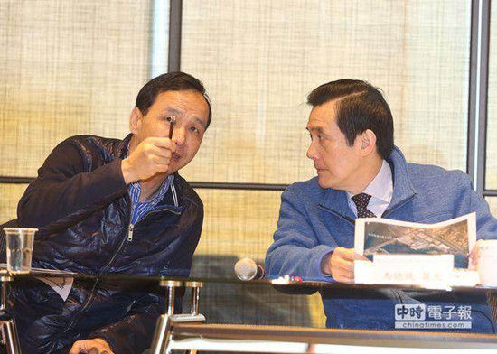 “蓝委”力挺朱立伦：不会只让他选党主席。（台媒图）