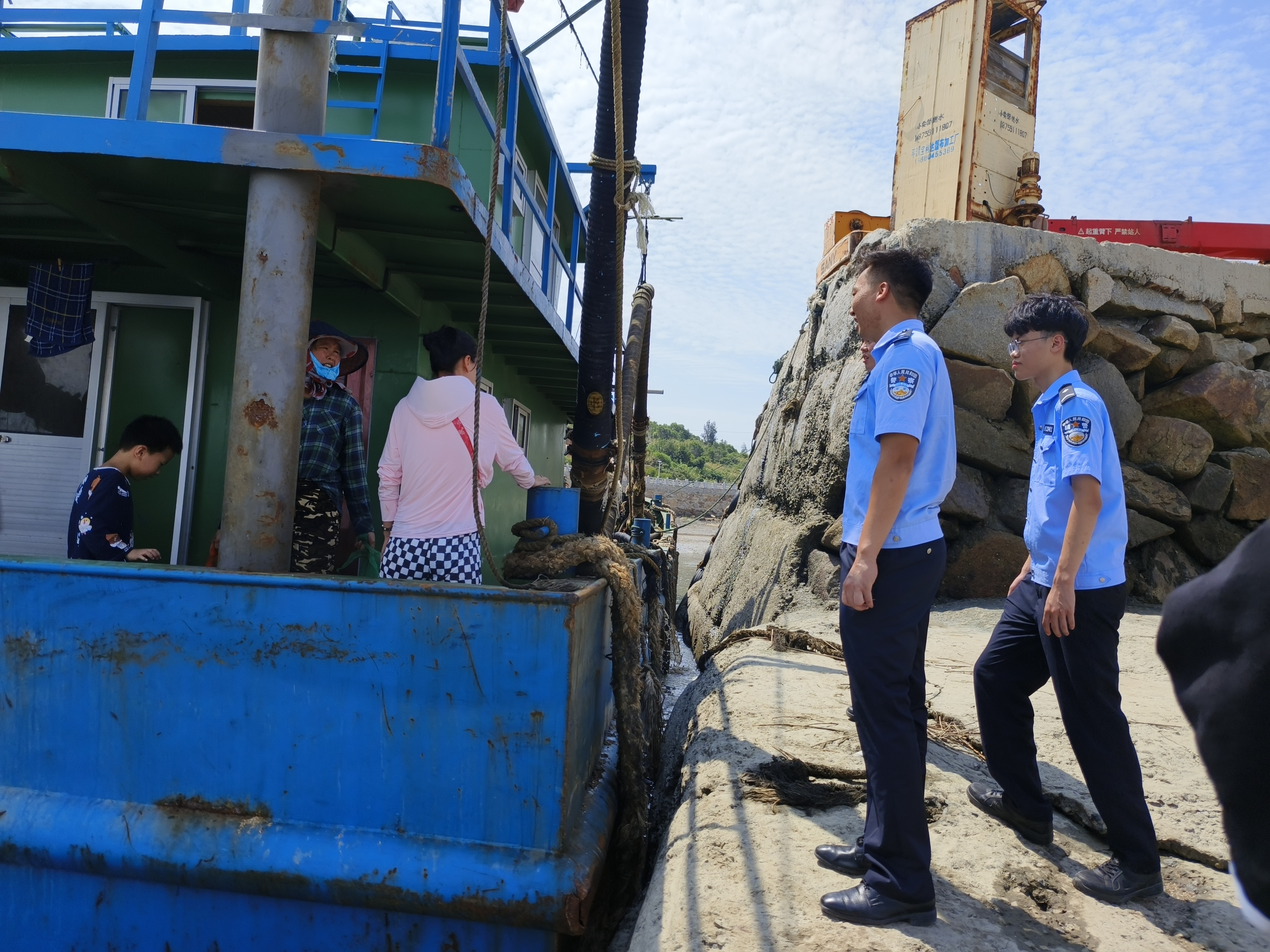 福清市公安局东营海防派出所严防“回船”现象发生